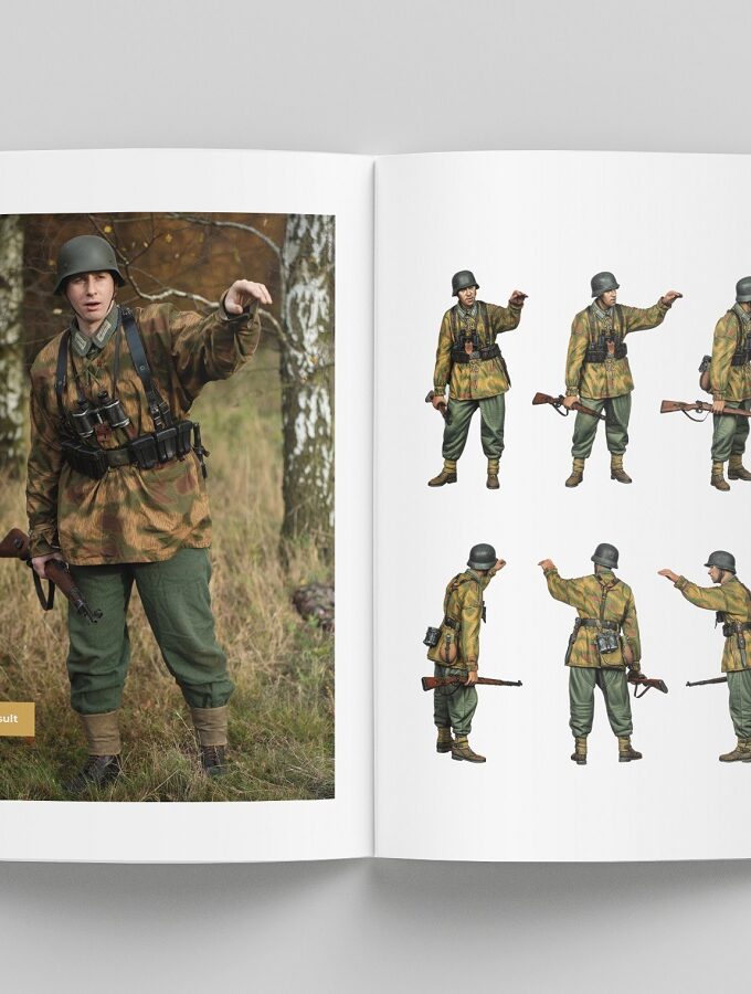 Scale modeling WW2 German camouflage uniforms